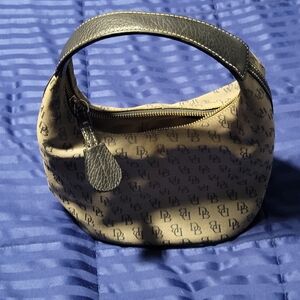 Dooney Designer Monogram Tan and Black Women's Bag